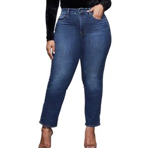 NWT Good American Good Straight High Waisted Jeans 16